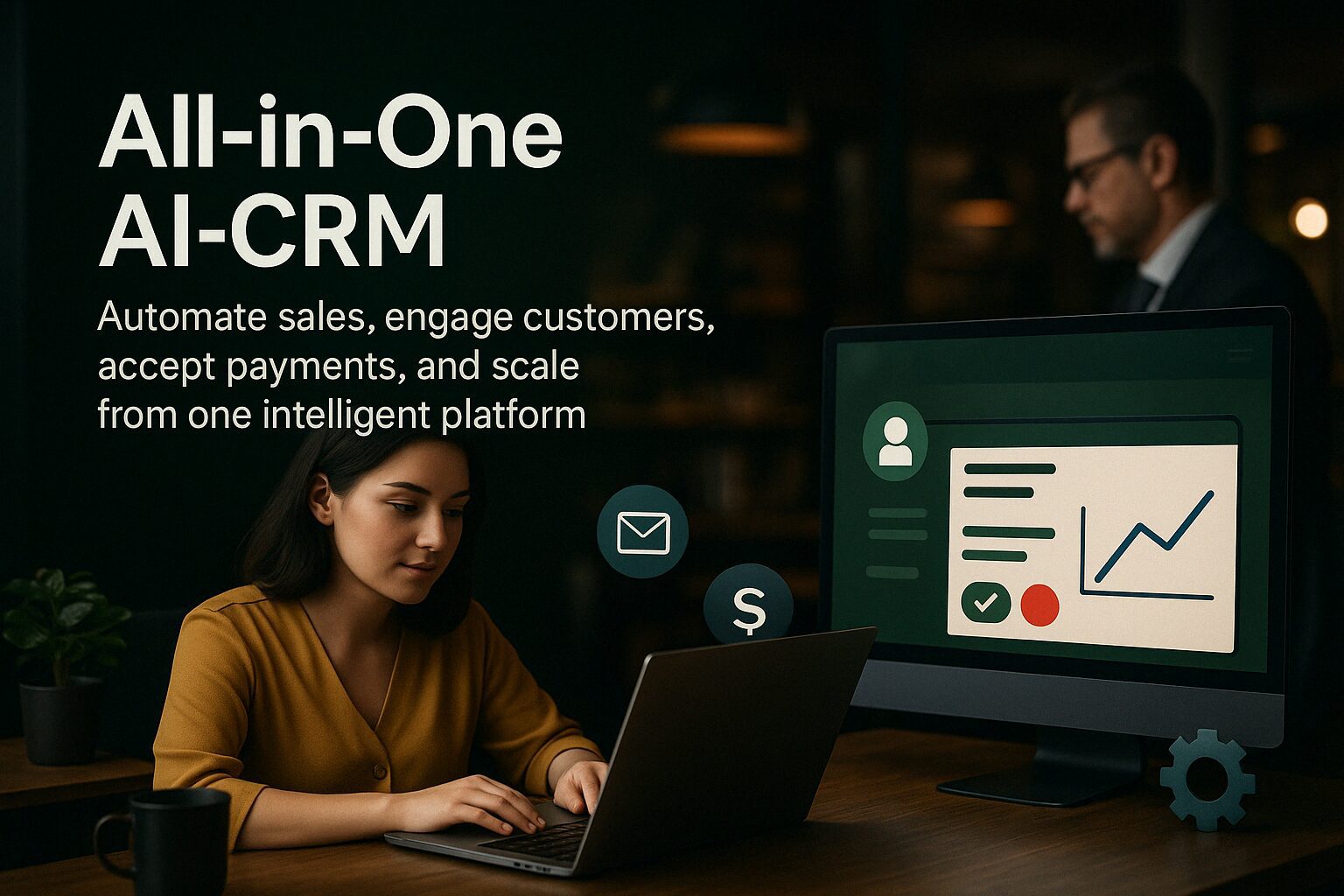 स्मार्ट कार्यालय में AI CRM सॉफ़्टवेयर
